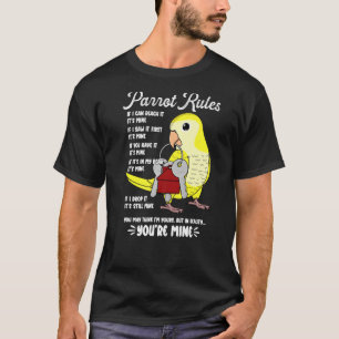 Das Papageienhaus regiert meinen gelben Mönchssaal T-Shirt