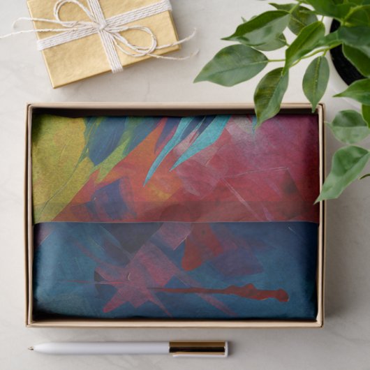 Das Papageientreuppelpapier Seidenpapier (Geschenk)