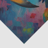 Das Papageientreuppelpapier Seidenpapier (Detail)