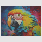 Das Papageientreuppelpapier Seidenpapier (Vorderseite)