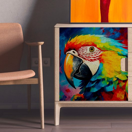 Das Papageientreuppelpapier Seidenpapier