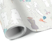 Das Papier des Modedesigners Wrapping Paper Geschenkpapier (Rolleneckpunkt)