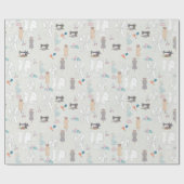 Das Papier des Modedesigners Wrapping Paper Geschenkpapier (Flach)