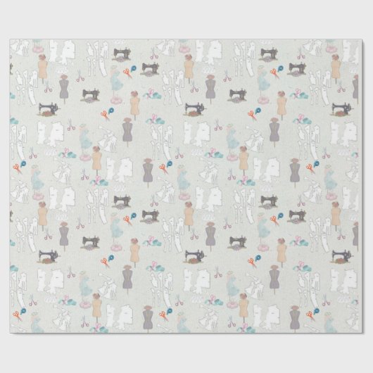 Das Papier des Modedesigners Wrapping Paper Geschenkpapier (Flach)