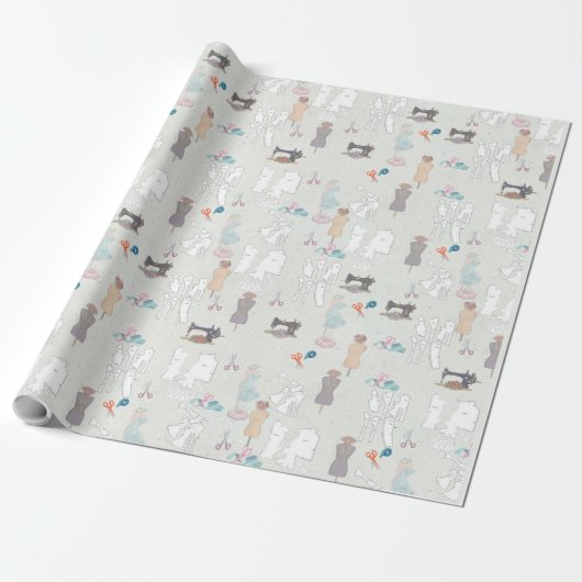 Das Papier des Modedesigners Wrapping Paper Geschenkpapier (Ungerollt)