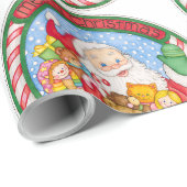 Das Papier des Weihnachtsmanns von Chris Davenport Geschenkpapier (Rolleneckpunkt)