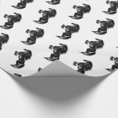 Das Papier für das Schwarze Wildpferd Geschenkpapier (Ecke)