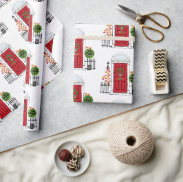 Das Papier zum Umschlag der Weihnachtsstürme in Ro Geschenkpapier