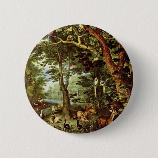 DAS Paradies bis Januar Brueghel das Älteste Button (Vorderseite)
