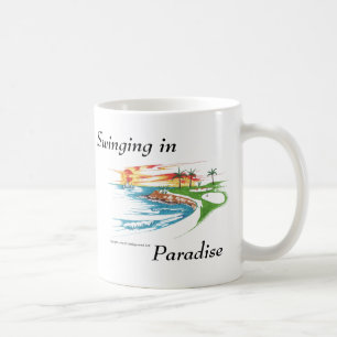 Das Paradies des Golfspielers Kaffeetasse