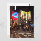 Das Paradies eines Käufers, Hong Kong Postkarte (Vorne/Hinten)