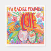 Das Paradies fand das Design von Glauben, Handeln, Serviette (Vorderseite)