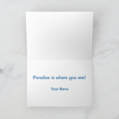 Das Paradies ist die Geburtskarte Karte (Innenseite)
