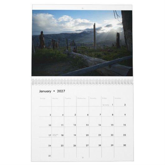 Das Paradies-Kalender des Wanderers Kalender (Jan 2027)