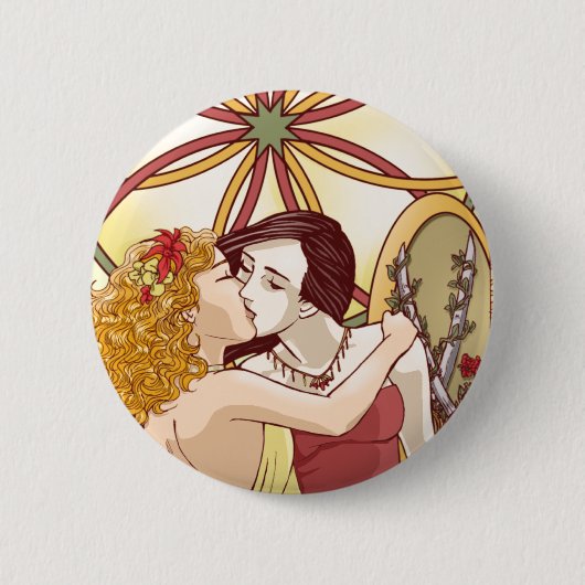 Das Paradies-Knopf eines anderen Mädchens Button (Vorderseite)