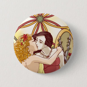 Das Paradies-Knopf eines anderen Mädchens Button