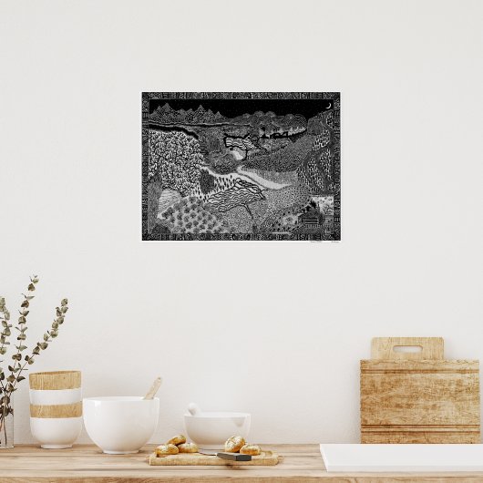 Das Paradies-Poster von Recluse Poster (Küche)