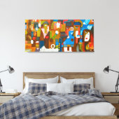 Das Paradox der Präsenz Leinwanddruck (Insitu (Schlafzimmer))