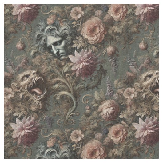 Das Paradox des Driftkeepers – Gothic Classic Tile Stoff (Nahaufnahme)