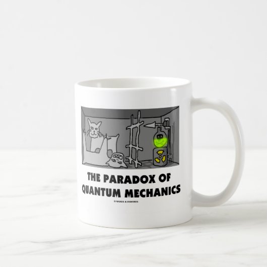 Das Paradoxon der Quantenmechanik (Physik-Spaß) Kaffeetasse (Rechts)