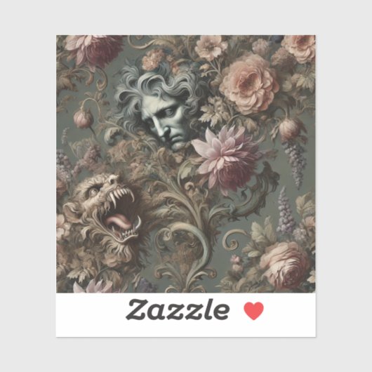 Das Paradoxon des Fahrers - Gotisches Mythisches K Aufkleber (Blatt)