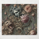 Das Paradoxon des Fahrers - Gotisches Mythisches K Bierflaschenetikett (Einzelnes Label)