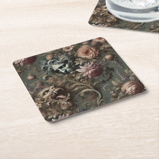 Das Paradoxon des Fahrers - Gotisches Mythisches K Rechteckiger Pappuntersetzer (angewinkelt)