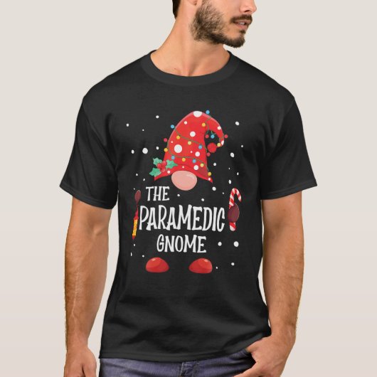 Das paramedische Gnome Matching Family Weihnachtss T-Shirt (Vorderseite)