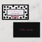 Das Paris-Hautecouture-Telefonkarte des Mädchens Telefonnummerkarte (Vorne/Hinten)