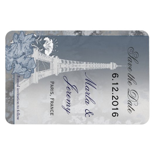 Das Pariser Theme speichert den Datums-Magneten Magnet (Horizontal)