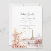 Das Parisienne-Brautparty Einladung (Vorderseite)