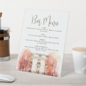 Das Parisienne Wedding Bar Menu Sockelschild (In SItu)