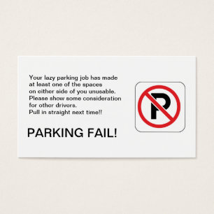 DAS PARKEN VERSAGEN!