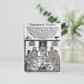 Das Parlament der Frauen, 1656 Postkarte (Stehend Vorderseite)
