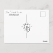 Das Parlament des Rates Birmingham Postkarte (Rückseite)