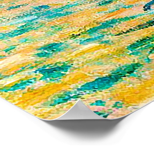 Das Parlament, Sunset (1903), Monet Poster (Ecke)