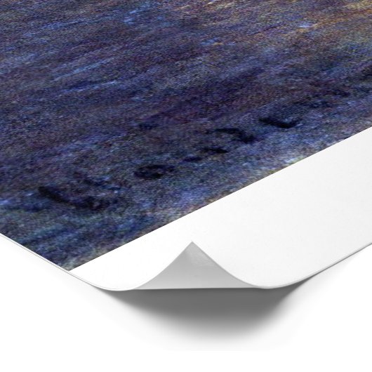 Das Parlament, Sunset von Claude Monet Poster (Ecke)