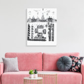 Das Parlament von Edward I Leinwanddruck (Insitu (Wohnzimmer))