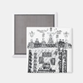 Das Parlament von Edward I Magnet (Vorderseite/Rückseite)