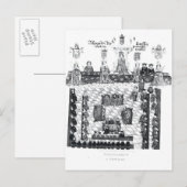 Das Parlament von Edward I Postkarte (Vorne/Hinten)
