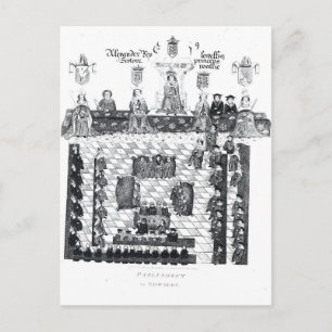 Das Parlament von Edward I Postkarte