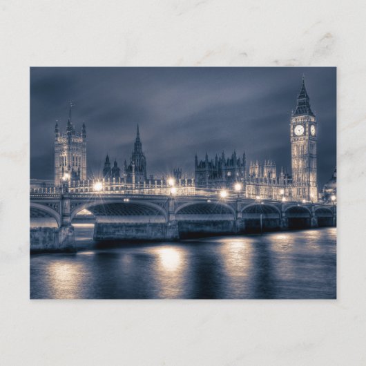 Das Parlament, Westminster London Postkarte (Vorderseite)