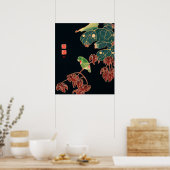 Das Paroquet von Ito Jakuchu (ca. 1900) Poster (Küche)