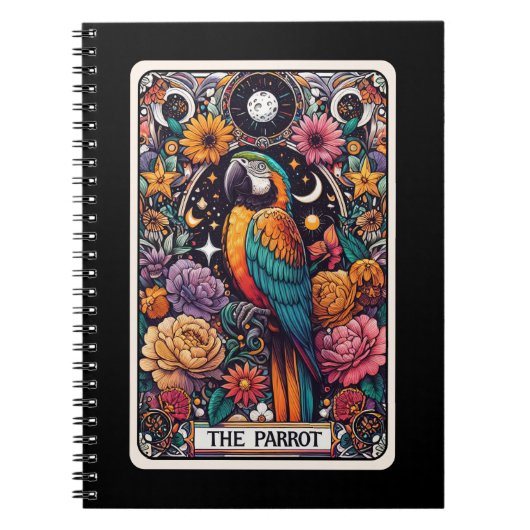 Das Parrot Spirit Tarot Card Notebook Notizblock (Vorderseite)