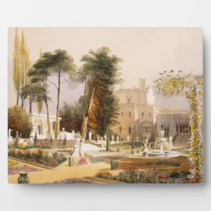 Das Parterre in den Gärten von Wilton, dem Sitz de Fotoplatte