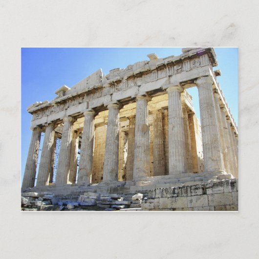 Das Parthenon auf der Akropolis Postkarte (Vorderseite)