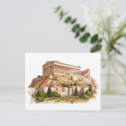 Das Parthenon: Zeitloses Erbe des antiken Griechen Postkarte (Stehend Vorderseite)