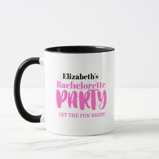 Das Party Bacehelorette lasse personalisierte Umar Tasse (Links)