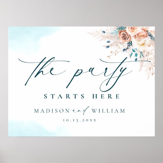 Das Party beginnt hier mit einer Hochzeit am Blue Poster (Vorne)