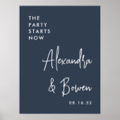 Das Party beginnt jetzt mit dem Hochzeitszeichen | Poster (Vorne)